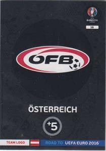 Logos / Team Badges, Adrenalyn Road to Euro 2016, Österreich