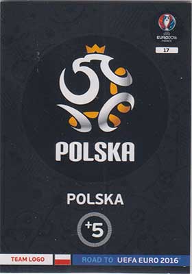 Logos / Team Badges, Adrenalyn Road to Euro 2016, Polska