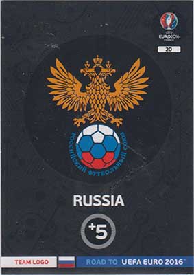 Logos / Team Badges, Adrenalyn Road to Euro 2016, Russia