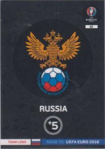 Logos / Team Badges, Adrenalyn Road to Euro 2016, Russia