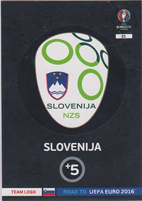 Logos / Team Badges, Adrenalyn Road to Euro 2016, Slovenija
