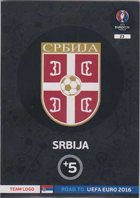 Logos / Team Badges, Adrenalyn Road to Euro 2016, Srbija
