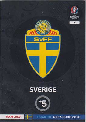 Logos / Team Badges, Adrenalyn Road to Euro 2016, Sverige