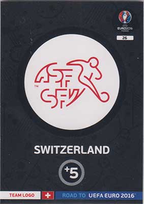Logos / Team Badges, Adrenalyn Road to Euro 2016, Switzerland