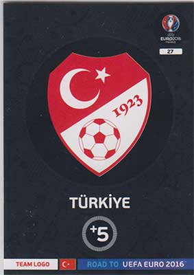 Logos / Team Badges, Adrenalyn Road to Euro 2016, Turkiye