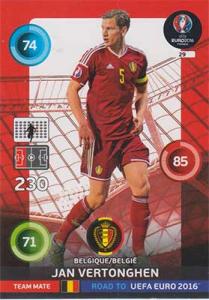 Team Mates, Adrenalyn Road to Euro 2016, BEL, Jan Vertonghen