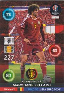 Team Mates, Adrenalyn Road to Euro 2016, BEL, Marouane Fellaini