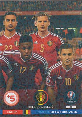 Line-up Cards, Adrenalyn Road to Euro 2016, Belgique / Belgie (3)