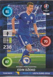 Team Mates, Adrenalyn Road to Euro 2016, BIH, Edin Dzeko