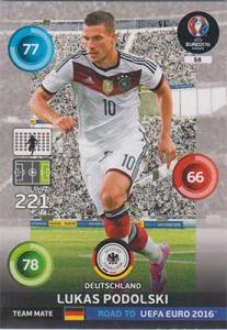 Team Mates, Adrenalyn Road to Euro 2016, GER, Lukas Podolski