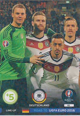 Line-up Cards, Adrenalyn Road to Euro 2016, Deutschland (1)