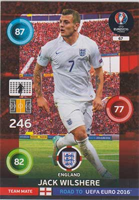 Team Mates, Adrenalyn Road to Euro 2016, ENG, Jack Wilshere