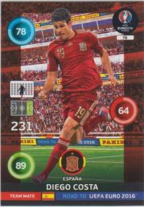 Team Mates, Adrenalyn Road to Euro 2016, ESP, Diego Costa