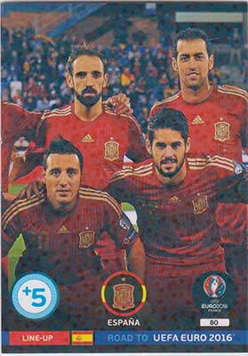 Line-up Cards, Adrenalyn Road to Euro 2016, Espana (2)
