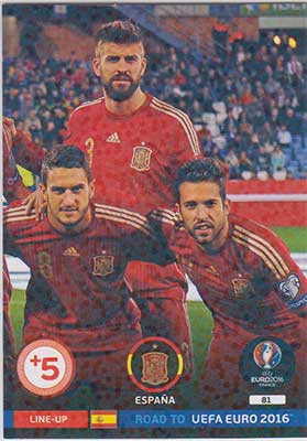 Line-up Cards, Adrenalyn Road to Euro 2016, Espana (3)