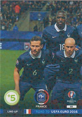Line-up Cards, Adrenalyn Road to Euro 2016, France (1)