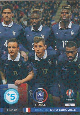 Line-up Cards, Adrenalyn Road to Euro 2016, France (2)
