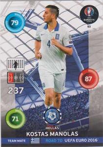 Team Mates, Adrenalyn Road to Euro 2016, GRE, Kostas Manolas