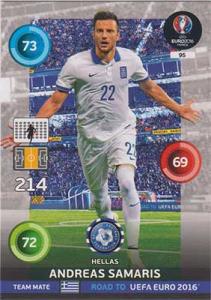 Team Mates, Adrenalyn Road to Euro 2016, GRE, Andreas Samaris