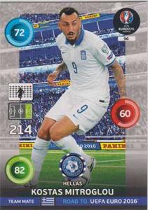 Team Mates, Adrenalyn Road to Euro 2016, GRE, Kostas Mitroglou