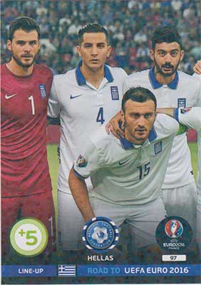 Line-up Cards, Adrenalyn Road to Euro 2016, Hellas (1)