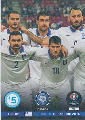 Line-up Cards, Adrenalyn Road to Euro 2016, Hellas (2)