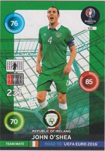 Team Mates, Adrenalyn Road to Euro 2016, IRL, John Oshea