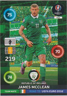 Team Mates, Adrenalyn Road to Euro 2016, IRL, James McClean