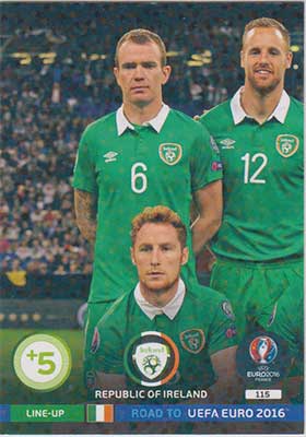 Line-up Cards, Adrenalyn Road to Euro 2016, Republic of Ireland (1)