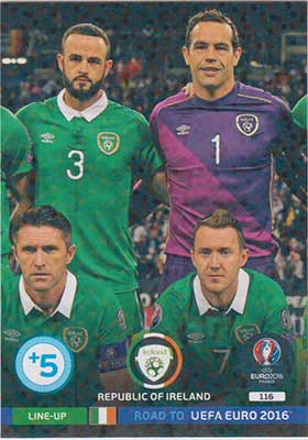 Line-up Cards, Adrenalyn Road to Euro 2016, Republic of Ireland (2)
