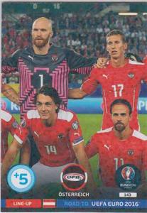 Line-up Cards, Adrenalyn Road to Euro 2016, Österreich (2)