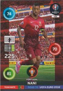 Team Mates, Adrenalyn Road to Euro 2016, POR, Nani