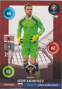 Team Mates, Adrenalyn Road to Euro 2016, RUS, Igor Akinfeev