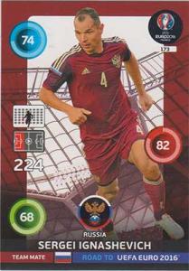 Team Mates, Adrenalyn Road to Euro 2016, RUS, Sergei Ignashevich