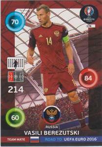 Team Mates, Adrenalyn Road to Euro 2016, RUS, Vasili Berezutski