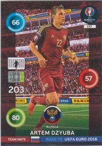 Team Mates, Adrenalyn Road to Euro 2016, RUS, Artem Dzyuba