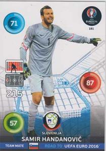 Team Mates, Adrenalyn Road to Euro 2016, SVN, Samir Handanovic