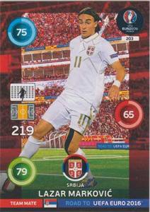 Team Mates, Adrenalyn Road to Euro 2016, SRB, Lazar Markovic