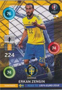 Team Mates, Adrenalyn Road to Euro 2016, SWE, Erkan Zengin