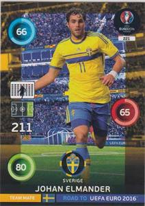Team Mates, Adrenalyn Road to Euro 2016, SWE, Johan Elmander