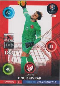 Team Mates, Adrenalyn Road to Euro 2016, TUR, Onur Kivrak