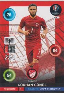 Team Mates, Adrenalyn Road to Euro 2016, TUR, Gökhan Gönül