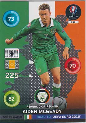 Ones to Watch, Adrenalyn Road to Euro 2016, IRL, Aiden McGeady