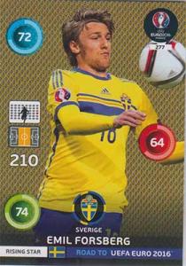 Rising Stars, Adrenalyn Road to Euro 2016, SWE, Emil Forsberg