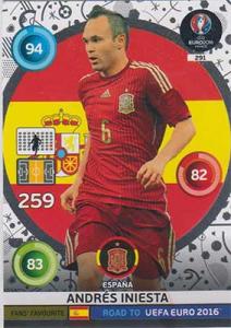 Fans Favourites, Adrenalyn Road to Euro 2016, ESP, Andres Iniesta