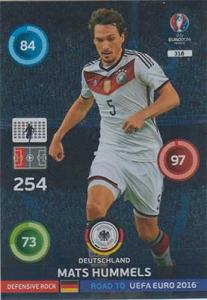 Defensive Rocks, Adrenalyn Road to Euro 2016, GER, Mats Hummels