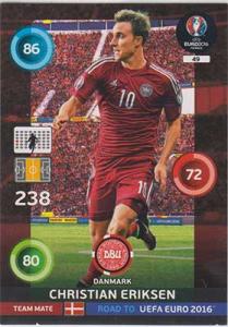 Team Mates, Adrenalyn Road to Euro 2016, DEN, Christian Eriksen