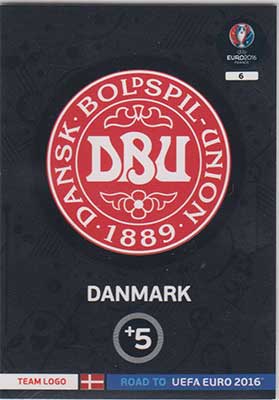 Logos / Team Badges, Adrenalyn Road to Euro 2016, Danmark