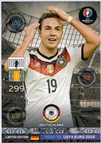 Limited Edition, Adrenalyn Road to Euro 2016, Mario Götze