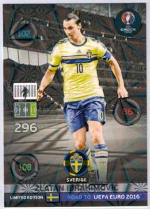 Limited Edition, Adrenalyn Road to Euro 2016, Zlatan Ibrahimovic